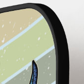 Funny Tyrannosaurus Rex Retro Saur Loser Custom Pickleball Schläger (Linke Seite)