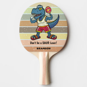 Funny Tyrannosaurus Rex Retro Saur Loser Custom Tischtennis Schläger