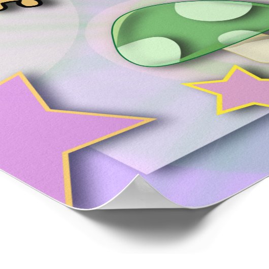 Funny TYZU Cartoon Süße Figuren Kawaii Poster (Ecke)