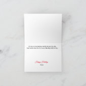 Funny U.S. Border Patrol Agent & Santa Sleigh Card Karte (Innenseite)