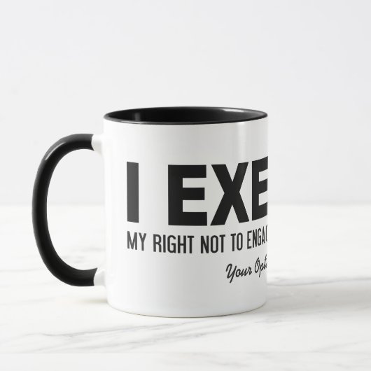 Funny Üben Sie benutzerdefinierte Text-Tasse aus Tasse (Links)
