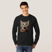 Funny Überrasched Cat T-Shirt (Vorne ganz)
