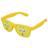 Funny Überrasched Emoji Yellow Partybrille (Schrägansicht)