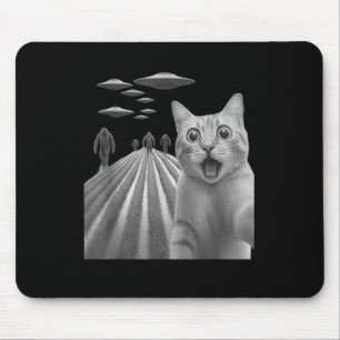 Funny überraschend beängstigend Katze Selfie mit B Mousepad