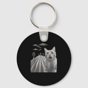 Funny überraschend beängstigend Katze Selfie mit B Schlüsselanhänger