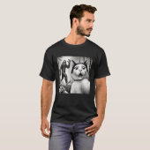 Funny überraschend beängstigend Katze Selfie mit B T-Shirt (Vorne ganz)