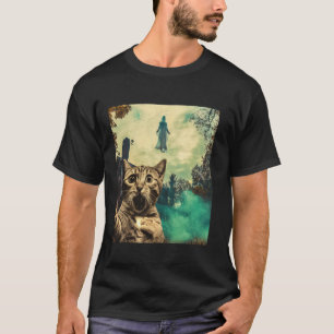 Funny überraschend beängstigend katzenselfie mit G T-Shirt