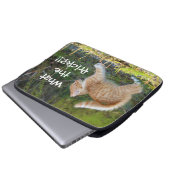 Funny überraschend Ginger Kitten Was für ein Freun Laptopschutzhülle (Vorne Knopf)