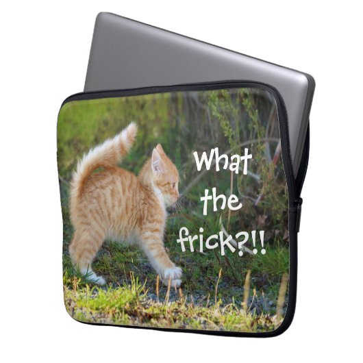 Funny überraschend Ginger Kitten Was für ein Freun Laptopschutzhülle (Vorderseite Links)