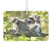 Funny überraschend Lemurs von Madagaskar Autolufterfrischer (Rückseite)
