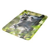 Funny überraschend Lemurs von Madagaskar Badematte (Schrägansicht)