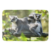 Funny überraschend Lemurs von Madagaskar Badematte (Vorderseite)