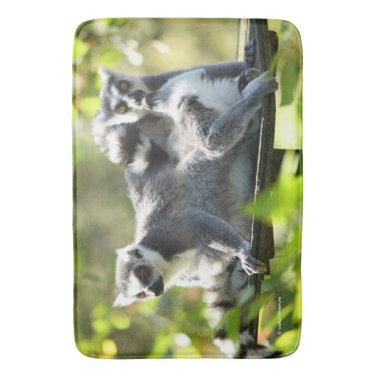 Funny überraschend Lemurs von Madagaskar Badematte (Vorderseite Vertikal)