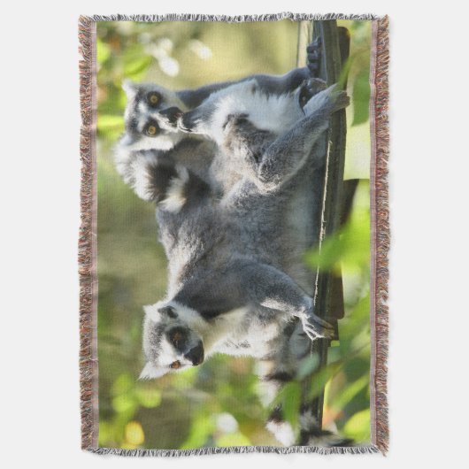 Funny überraschend Lemurs von Madagaskar Decke (Vorderseite Vertikal)