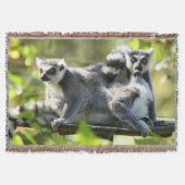 Funny überraschend Lemurs von Madagaskar Decke (Vorderseite)