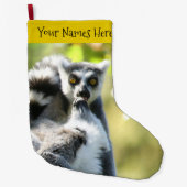 Funny überraschend Lemurs von Madagaskar Großer Weihnachtsstrumpf (Vorderseite)