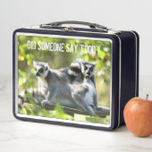 Funny überraschend Lemurs von Madagaskar Metall Brotdose (Beispiel)