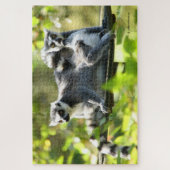 Funny überraschend Lemurs von Madagaskar Puzzle (Vertikal)