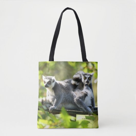 Funny überraschend Lemurs von Madagaskar Tasche (Vorderseite)