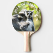 Funny überraschend Lemurs von Madagaskar Tischtennis Schläger (Vorderseite)