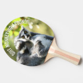 Funny überraschend Lemurs von Madagaskar Tischtennis Schläger (Seitenansicht)