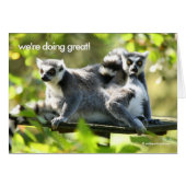 Funny überraschend Madgascar Lemurs Monkey Busines (Vorderseite (Horizontal))