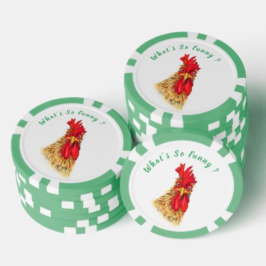 Funny überraschend Rooster Poker Chips - Custom Te (Stapel)