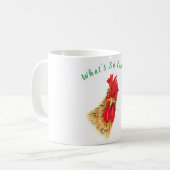 Funny überraschend Rooster-Tasse mit Text Kaffeetasse (Vorderseite Links)