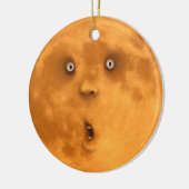 Funny überraschend Vollmond-Gesichtsausstellung Keramik Ornament (Links)