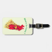 Funny Überraschender Rooster-Gepäckanhänger - Benu Gepäckanhänger (Vorderseite horizontal)