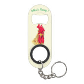 Funny Überraschender Rooster Schlüsselanhänger Fla Mini Flaschenöffner (Rückseite)