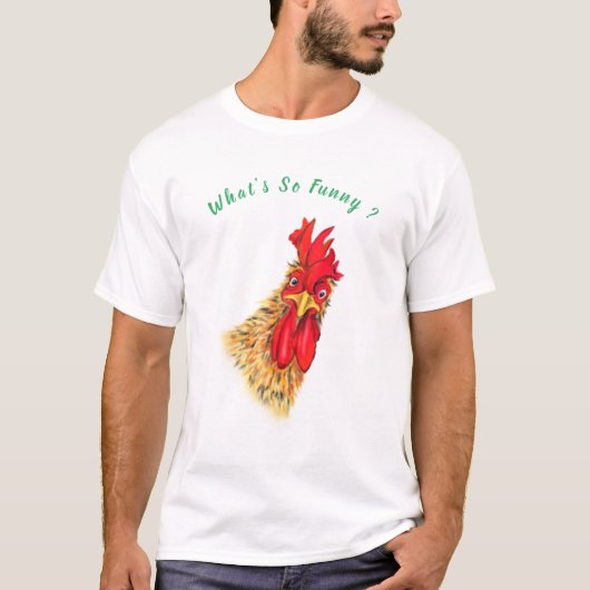 Funny Überraschender Rooster-T - Shirt - Benutzerd (Vorderseite)