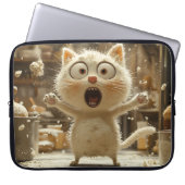 FUNNY ÜBERRASCHTE FETTKITTY CAT LAPTOPSCHUTZHÜLLE (Vorderseite)