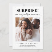 Funny Überraschung Endlich Verlobte Foto Verlobung Ankündigung (Vorderseite)