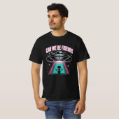 Funny UFO Alien Friends T - Shirt (Vorne ganz)