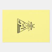Funny Ufo ,Area 51, Alien Abduction Geschenkpapier Set (Vorderseite)