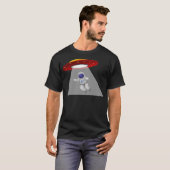 Funny Ufo Astronautenentführung T-Shirt (Vorne ganz)