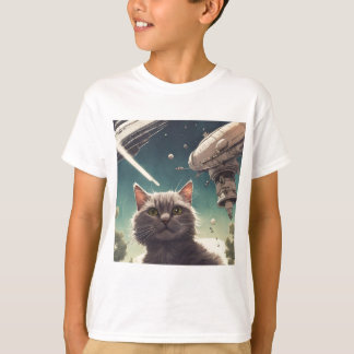 Funny UFO Cat T-Shirt