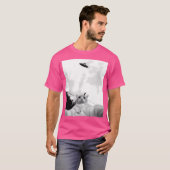 Funny Ufo Cat T-Shirt (Vorne ganz)