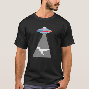 Funny UFO Dinosaur Entführung T-Shirt
