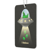 Funny UFO Green Chicken Egg Alien Entführung Autolufterfrischer (Links)