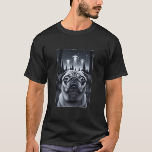 Funny UFO Mops Selfie Alien Dog Lover Geschenk T-Shirt