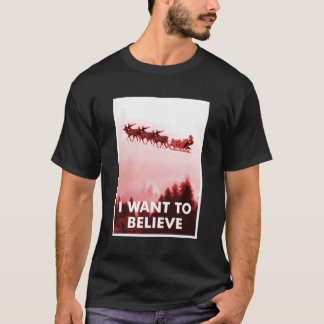 Funny Ufo Santa Claus Wollte ich, an Christus zu g T-Shirt