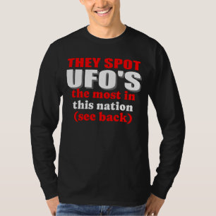 Funny UFO Sightseeing Nationen T-Shirt