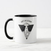 Funny UFO Tasse | Steigen in Loser (Links)