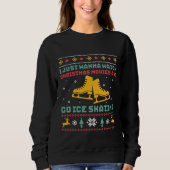 Funny Ugge Christmas Sweater Ice Skaten Skater Sweatshirt (Vorderseite)