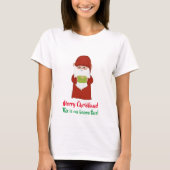 Funny Uggli Christmas Gnome Dressed in Red on Whit T-Shirt (Vorderseite)