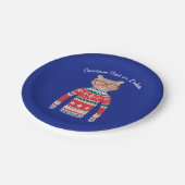 Funny Uggli Christmas Sweater, Custom Cat Lover Pappteller (Schrägansicht)