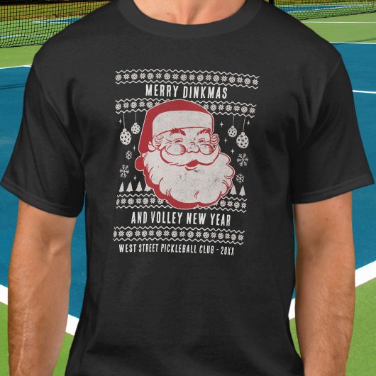 Funny Uggli Christmas Sweater Custom Pickleball T-Shirt