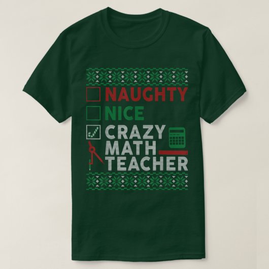 Funny Uggli Christmas Sweater für Lehrer Mathe Lie T-Shirt (Design vorne)